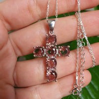 Ladies Zultanite Necklace Holy Cross 925 Sterling Silver !6" Necklace